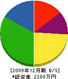 日田鉄工 貸借対照表 2009年12月期
