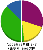 松浦住建 貸借対照表 2009年12月期