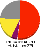 竹田設備工業 損益計算書 2009年12月期