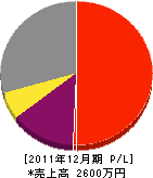 ヨコヤマ電設 損益計算書 2011年12月期