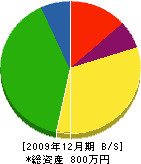 徳橋設備 貸借対照表 2009年12月期
