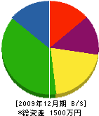 藤原電設 貸借対照表 2009年12月期