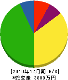 貴島建設 貸借対照表 2010年12月期