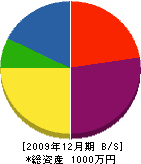 三晃設備 貸借対照表 2009年12月期
