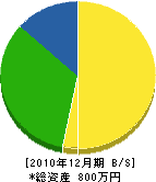 金田工務店 貸借対照表 2010年12月期