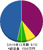 原田総建 貸借対照表 2010年12月期