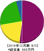 信貴板ガラス建材 貸借対照表 2010年12月期 信貴板ガラス建材 貸借対照表 2010年12月期