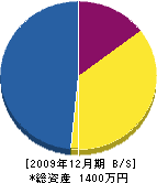 冨田建設 貸借対照表 2009年12月期