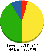 徳武組 貸借対照表 2009年12月期