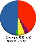 堀田建築 貸借対照表 2010年12月期
