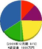 高山ポンプ店 貸借対照表 2009年12月期