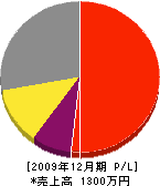 福島畳表具店 損益計算書 2009年12月期