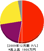 藤井造園 損益計算書 2009年12月期