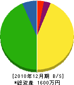 山新田塗装 貸借対照表 2010年12月期