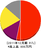 江藤緑研 損益計算書 2011年12月期
