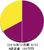 佐藤木工製作所 貸借対照表 2010年12月期