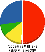 笠間重機土木 貸借対照表 2009年12月期