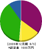 奥田建材土木 貸借対照表 2009年12月期