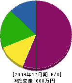 奈良園芸 貸借対照表 2009年12月期