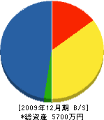 中村ブルドーザー 貸借対照表 2009年12月期