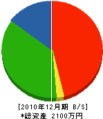 渡辺工務所 貸借対照表 2010年12月期