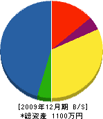 近江水道 貸借対照表 2009年12月期