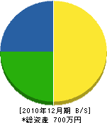 谷口組 貸借対照表 2010年12月期