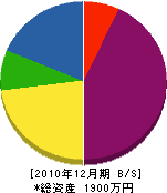 宮﨑本店 貸借対照表 2010年12月期