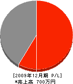 上田産業 損益計算書 2009年12月期