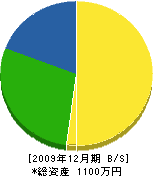 山田内装 貸借対照表 2009年12月期