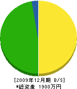 薮田建設 貸借対照表 2009年12月期