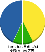沼村鉄工所 貸借対照表 2010年12月期