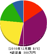 原田清畳店 貸借対照表 2010年12月期