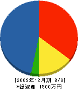 夕田組 貸借対照表 2009年12月期