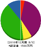 山辺組 貸借対照表 2010年12月期