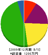 協和塗装店 貸借対照表 2009年12月期