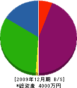 中川土建 貸借対照表 2009年12月期