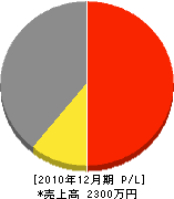 渡辺工務所 損益計算書 2010年12月期