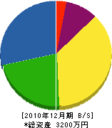 井上工務店 貸借対照表 2010年12月期