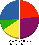 長谷川工務店 貸借対照表 2009年12月期