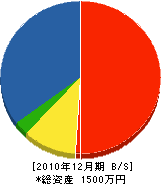 西川電気設備 貸借対照表 2010年12月期