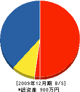 佐々木工業 貸借対照表 2009年12月期