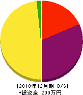 笠井興業 貸借対照表 2010年12月期