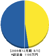 日本シビル 貸借対照表 2009年12月期