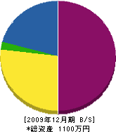 鈴木工匠 貸借対照表 2009年12月期