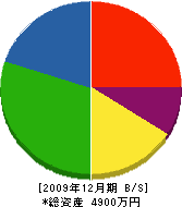 山岡建設 貸借対照表 2009年12月期