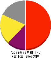 村井瓦屋根工事店 損益計算書 2011年12月期