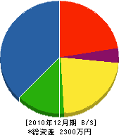 川田住宅機器工業所 貸借対照表 2010年12月期