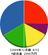 赤崎鉄工建築 貸借対照表 2009年12月期