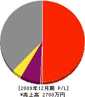 西村建築 損益計算書 2009年12月期